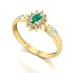 Anel de Formatura de Enfermagem Evermore III Ouro 18k