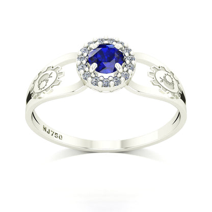 Anel de Formatura de Engenharia de Alimentos Shiny Ouro 18k