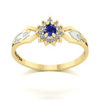 Anel de Formatura de Engenharia Ambiental Lovely III Ouro 18k