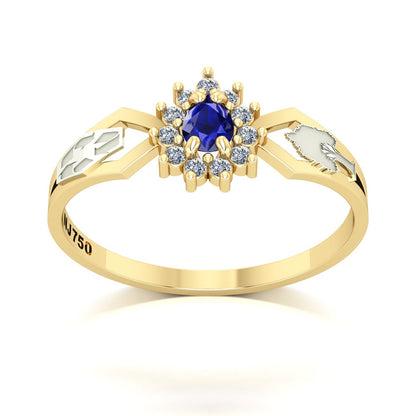 Anel de Formatura de Engenharia Ambiental Lovely III Ouro 18k