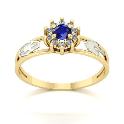 Anel de Formatura Engenharia Ambiental Crown Ouro 18k