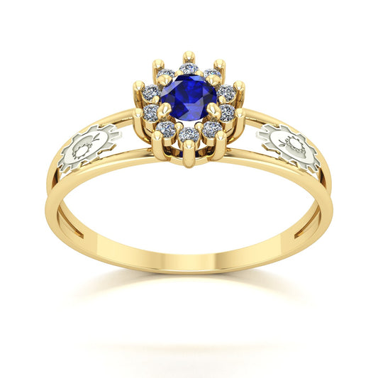 Anel de Formatura Engenharia de Alimentos Crown Ouro 18k