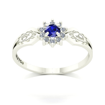 Anel de Formatura de Engenharia de Alimentos Lovely II Ouro 18k