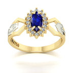 Anel de Formatura de Engenharia Ambiental Lovely V Ouro 18k