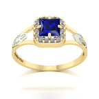 Anel de Formatura de Engenharia Ambiental Big Square Ouro 18k