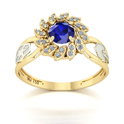 Anel de Formatura de Engenharia Ambiental Magnus Flos II Ouro 18k