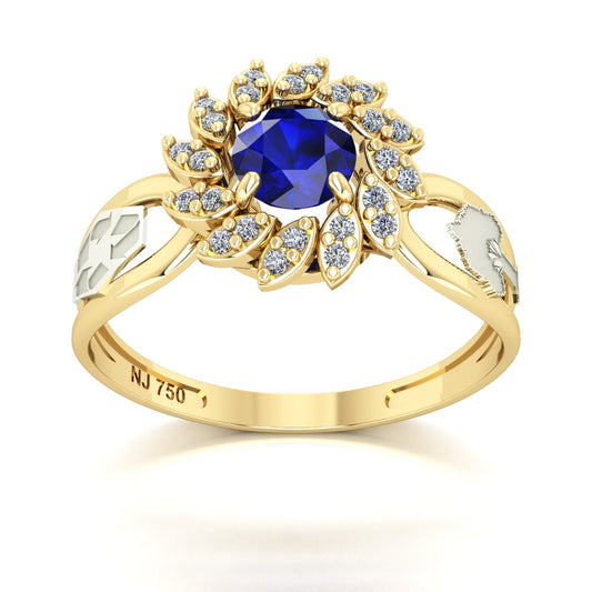 Anel de Formatura de Engenharia Ambiental Magnus Flos II Ouro 18k