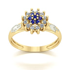 Anel de Formatura de Engenharia Ambiental Flower Ouro 18k