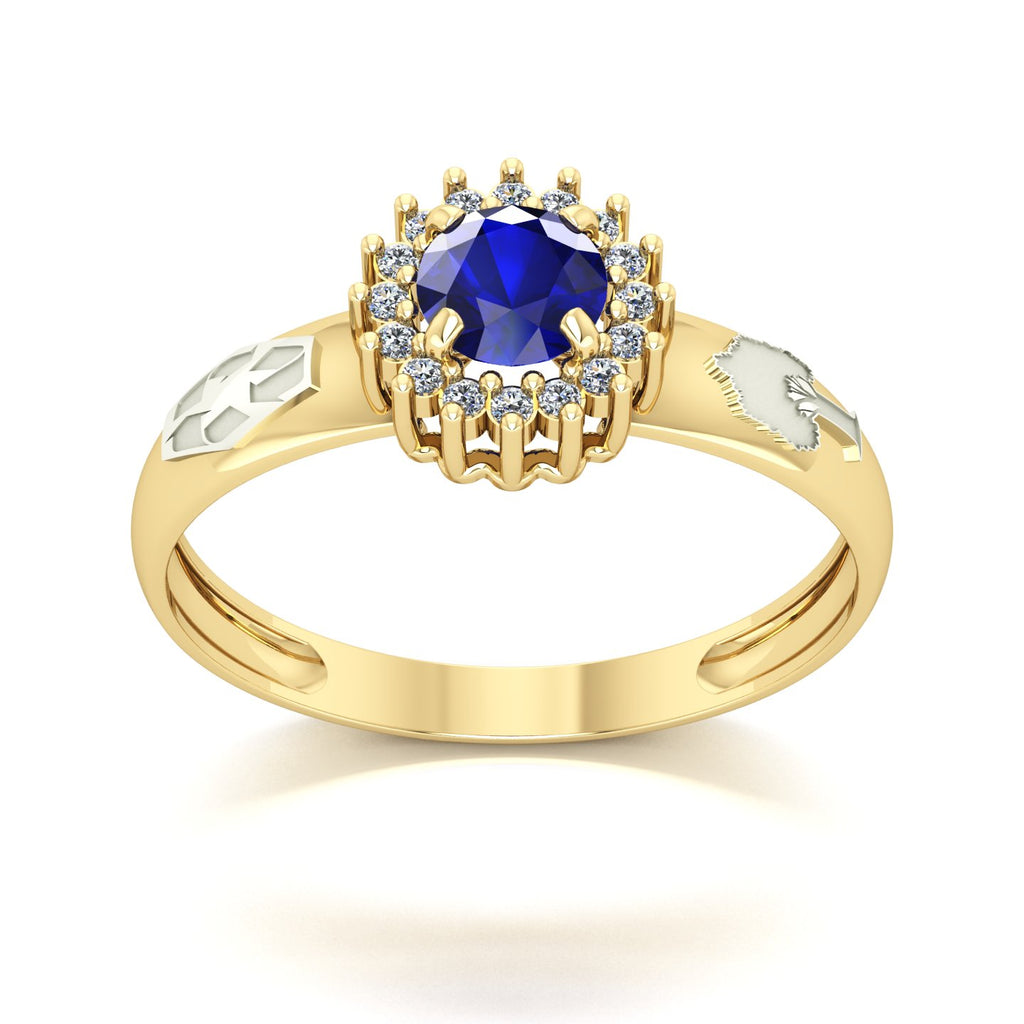 Anel de Formatura de Engenharia Ambiental Majestic Ouro 18k