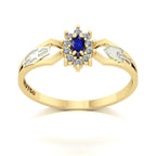 Anel de Formatura de Engenharia Ambiental Lovely Ouro 18k