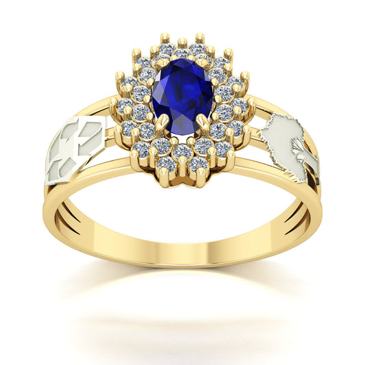 Anel de Formatura de Engenharia Ambiental Bright Ouro 18k