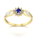 Anel de Formatura de Engenharia Ambiental Lovely II Ouro 18k
