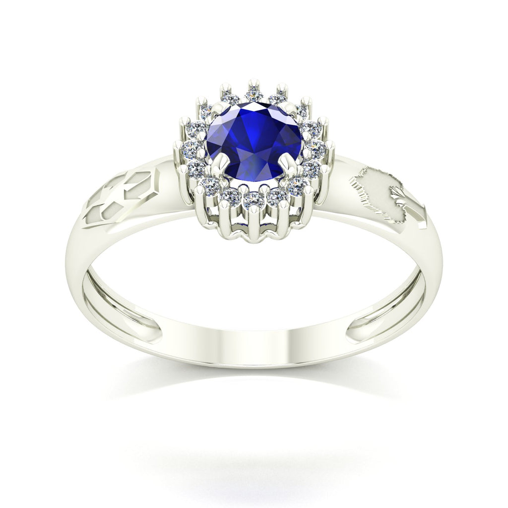 Anel de Formatura de Engenharia Ambiental Majestic Ouro 18k