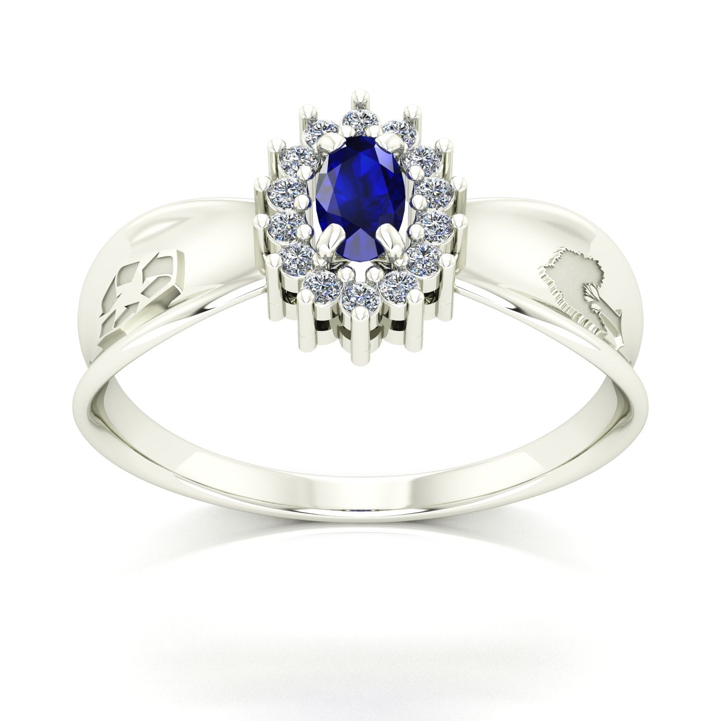 Anel de Formatura de Engenharia Ambiental Sovereign Ouro 18k