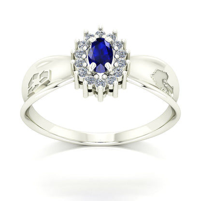 Anel de Formatura de Engenharia Ambiental Sovereign Ouro 18k