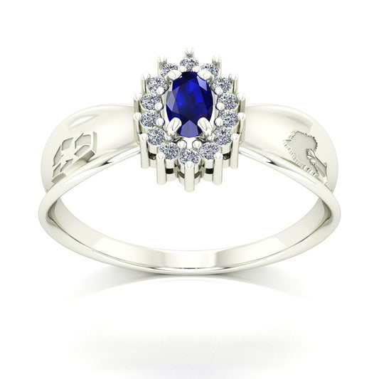 Anel de Formatura de Engenharia Ambiental Sovereign Ouro 18k