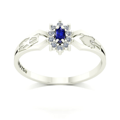 Anel de Formatura de Engenharia Ambiental Lovely Ouro 18k