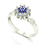 Anel de Formatura de Engenharia Ambiental Flower Ouro 18k