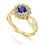 Anel de Formatura de Engenharia Ambiental Magnus Flos II Ouro 18k
