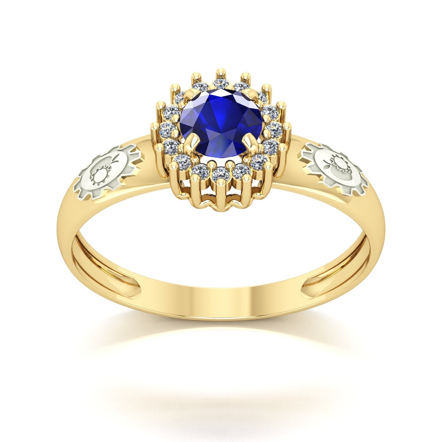 Anel de Formatura de Engenharia de Alimentos Majestic Ouro 18k