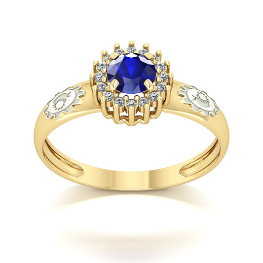 Anel de Formatura de Engenharia de Alimentos Majestic Ouro 18k