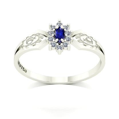 Anel de Formatura de Engenharia de Alimentos Lovely Ouro 18k