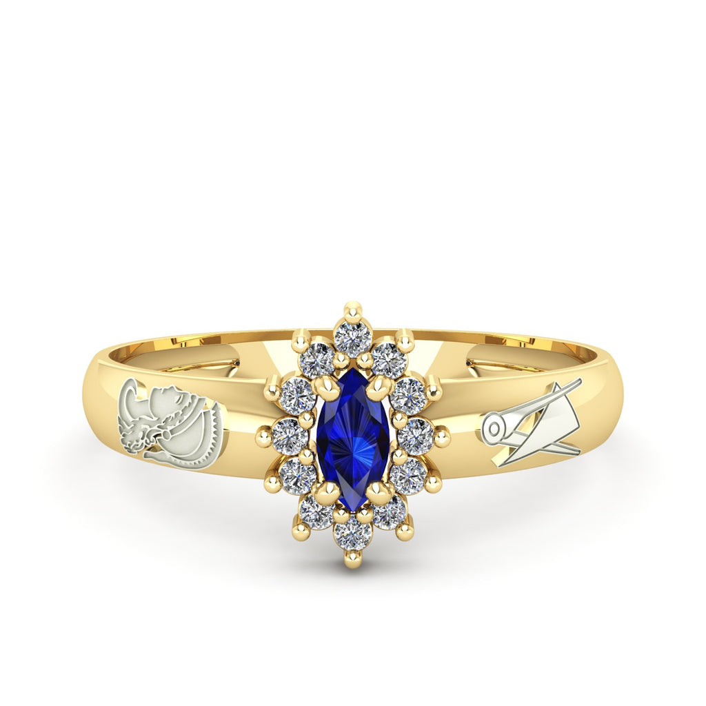 Anel de Formatura de Engenharia de Produção Evermore III Ouro 18k