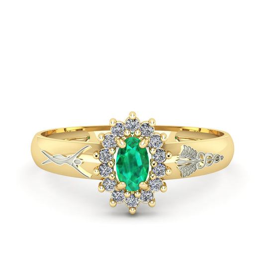 Anel de Formatura de Estética Evermore II Ouro 18k