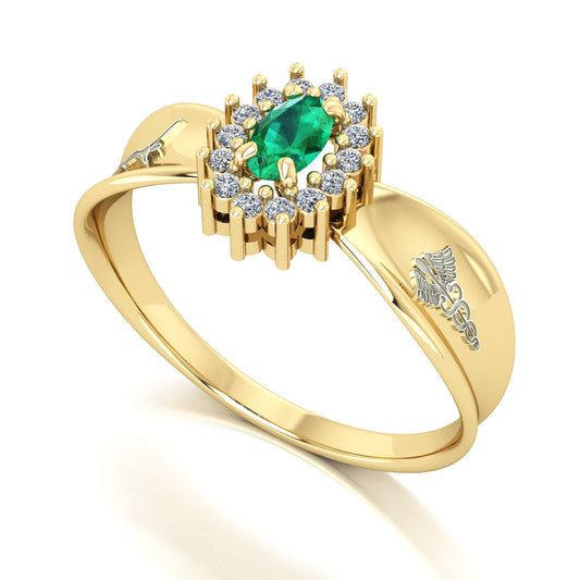 Anel de Formatura de Estética Sovereign Ouro 18k