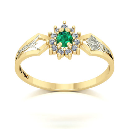 Anel de Formatura de Estética Lovely III Ouro 18k