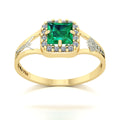 Anel de Formatura de Estética Big Square Ouro 18k