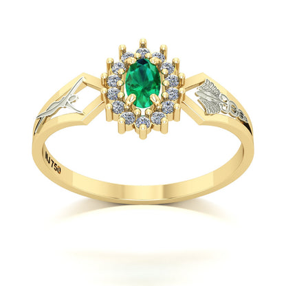 Anel de Formatura de Estética Lovely IV Ouro 18k