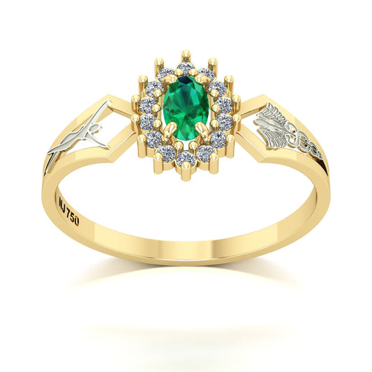 Anel de Formatura de Estética Lovely IV Ouro 18k