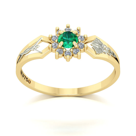 Anel de Formatura de Estética Lovely II Ouro 18k