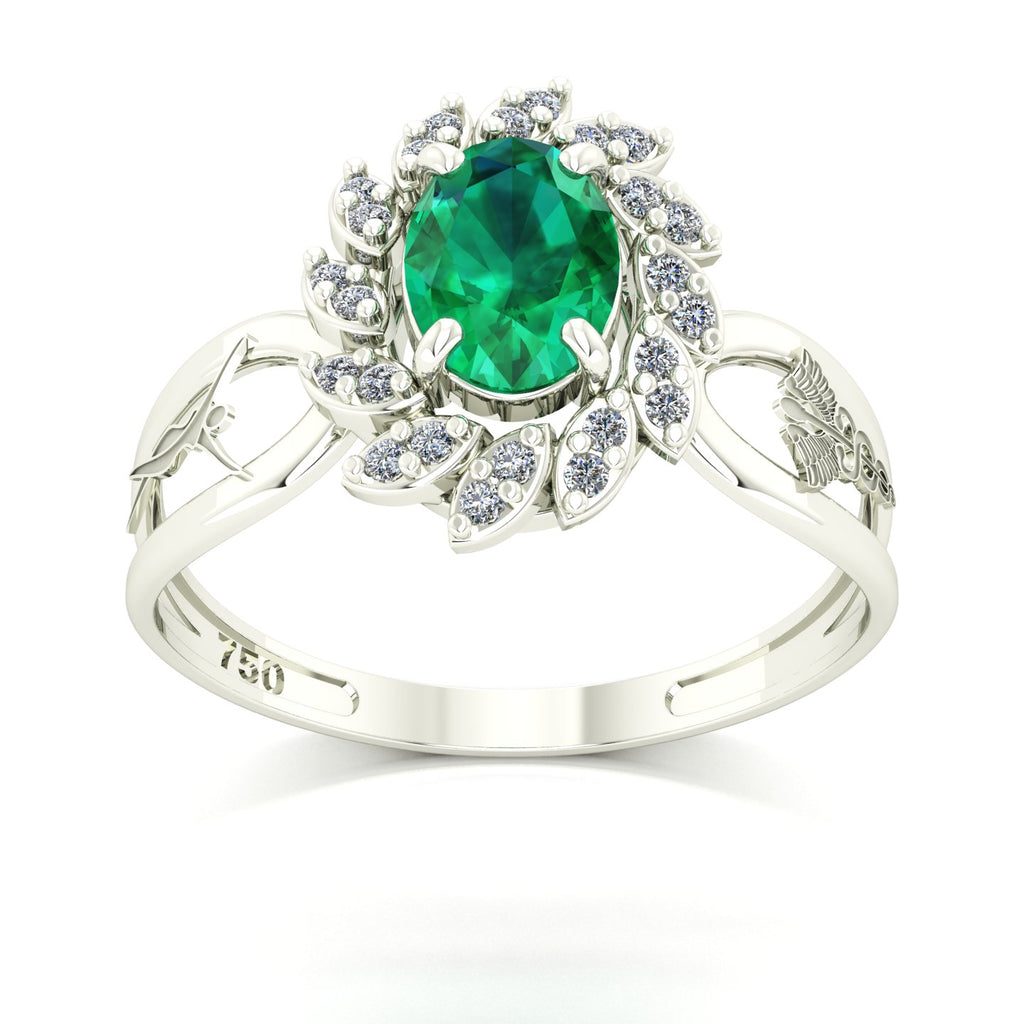 Anel de Formatura de Estética Magnus Flos Ouro 18k