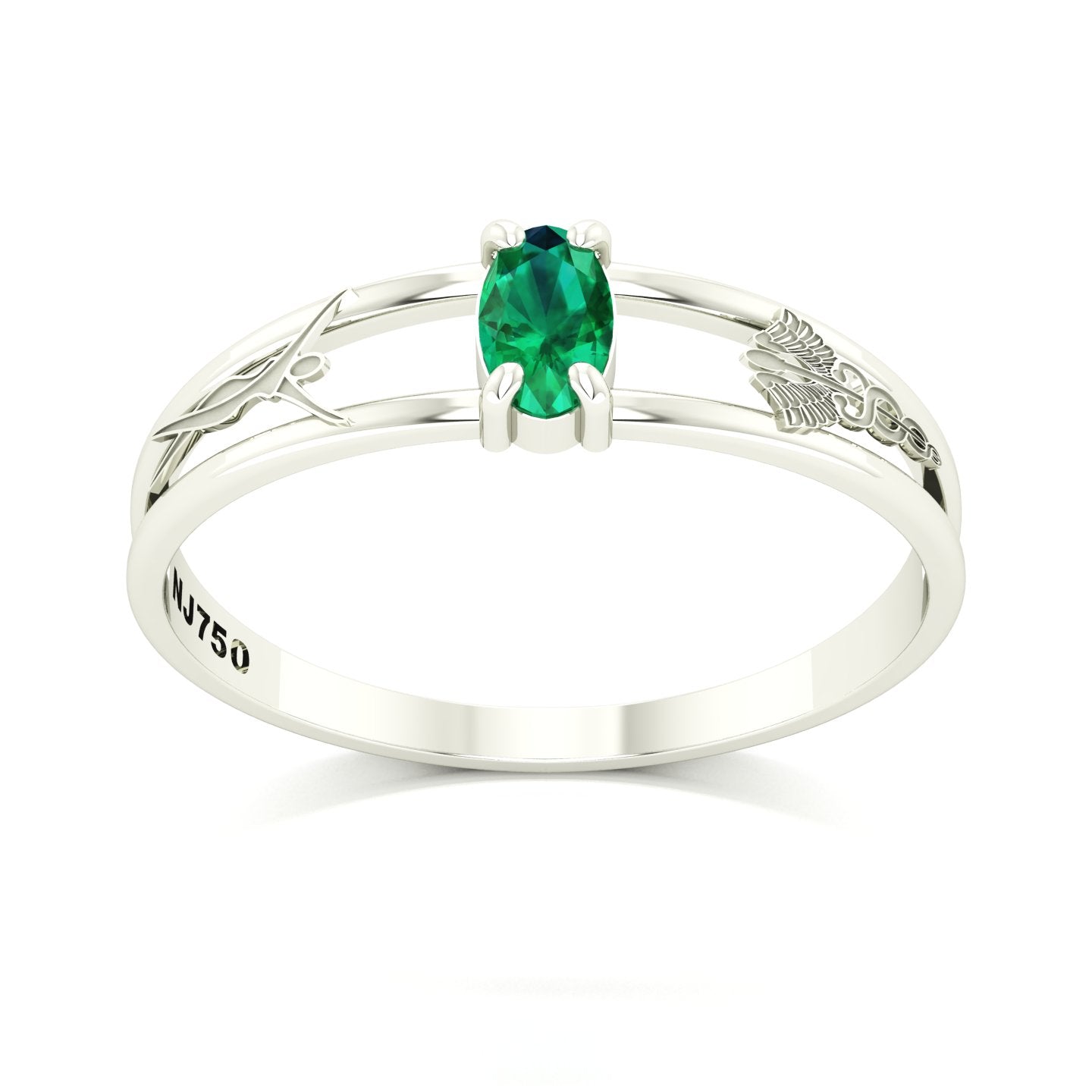 Anel de Formatura de Estética Nexus III Ouro 18k