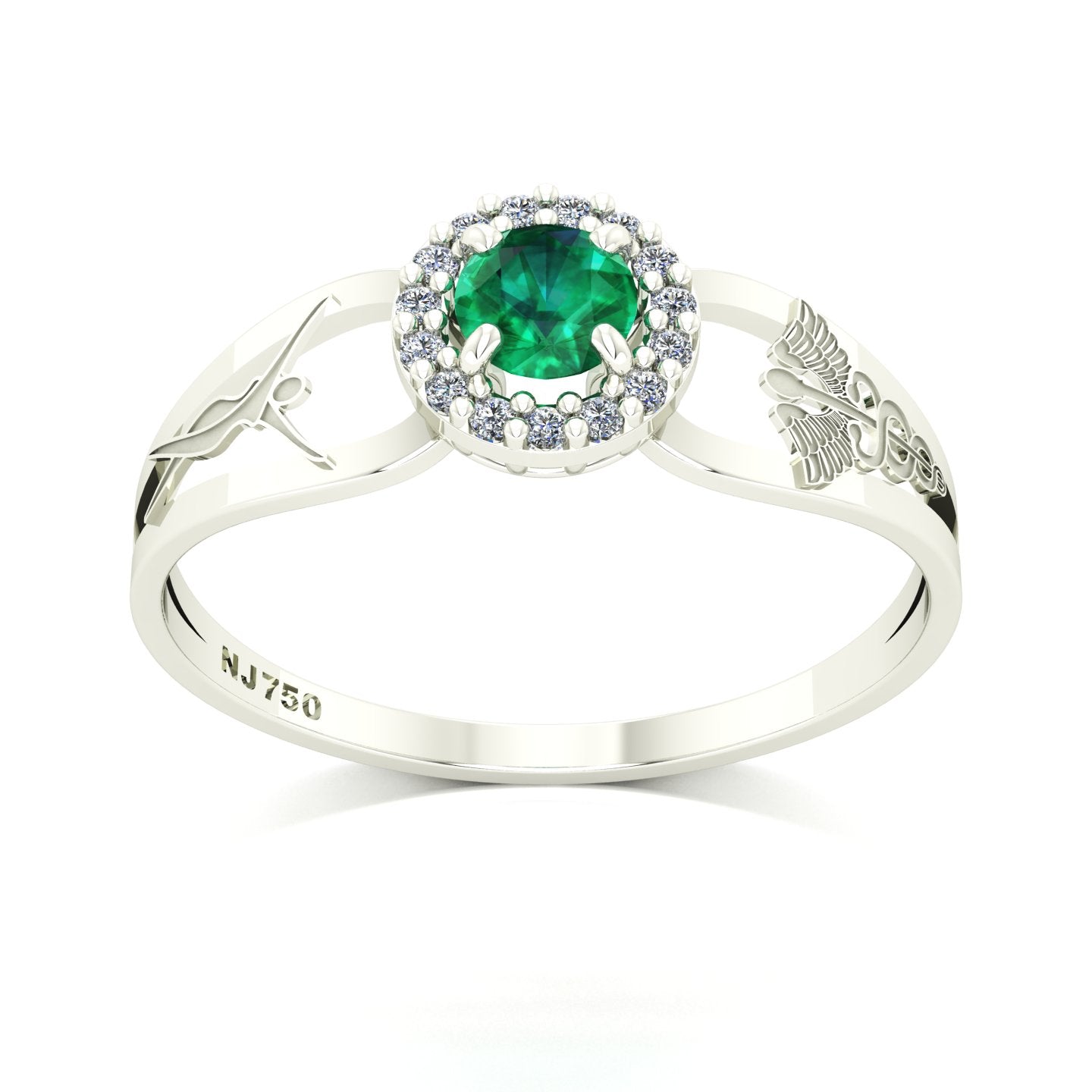 Anel de Formatura de Estética Shiny Ouro 18k