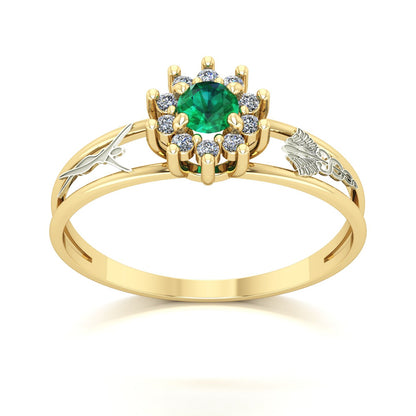 Anel de Formatura de Estética Crown Ouro 18k