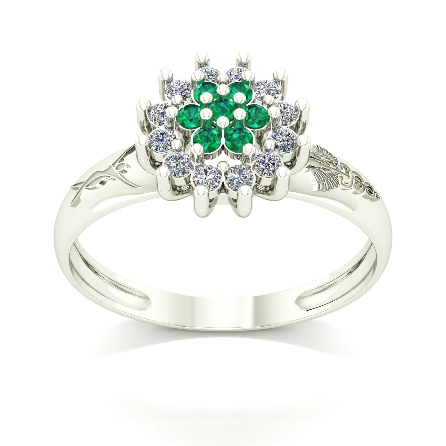 Anel de Formatura de Estética Flower Ouro 18k