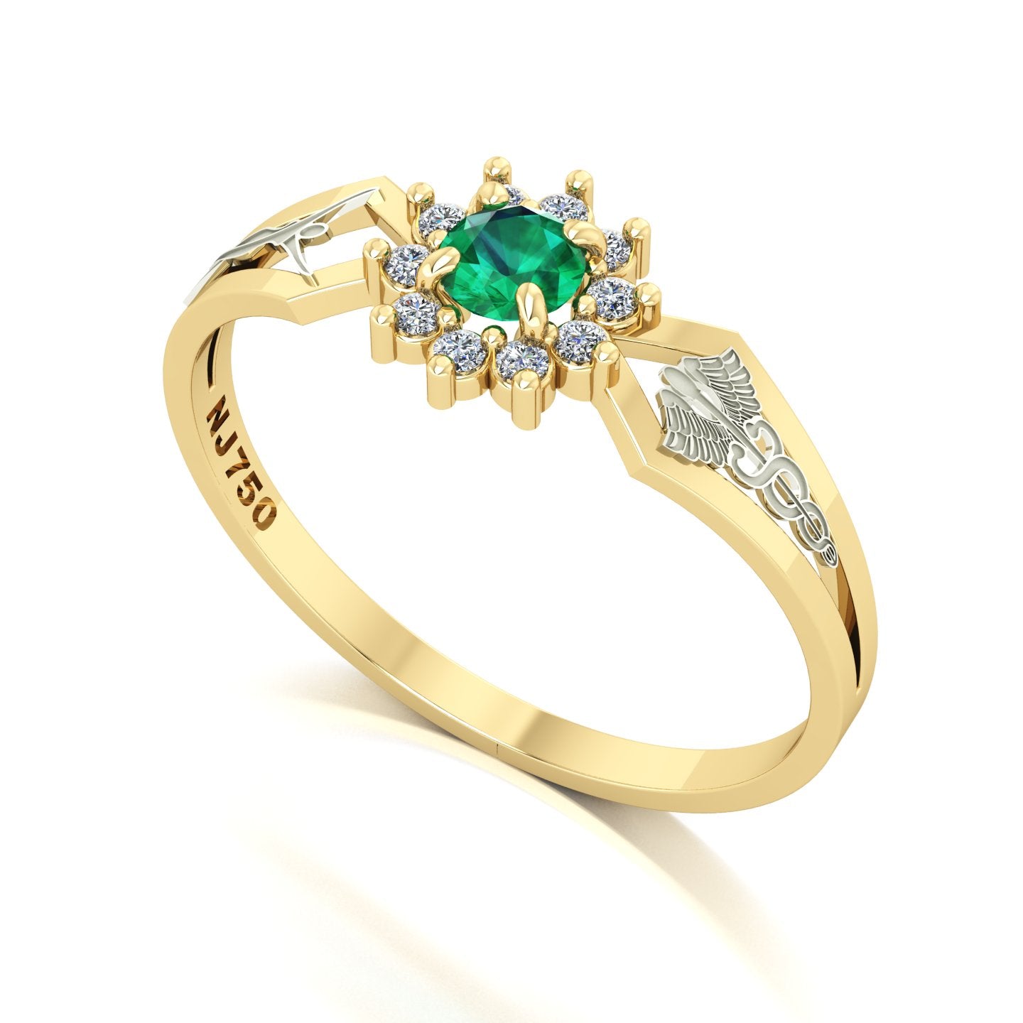 Anel de Formatura de Estética Lovely II Ouro 18k