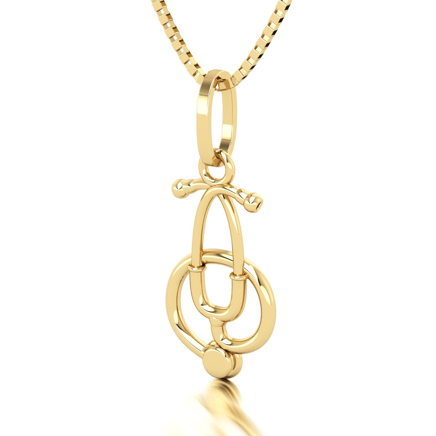 Pingente de Estetoscópio Ouro 18k