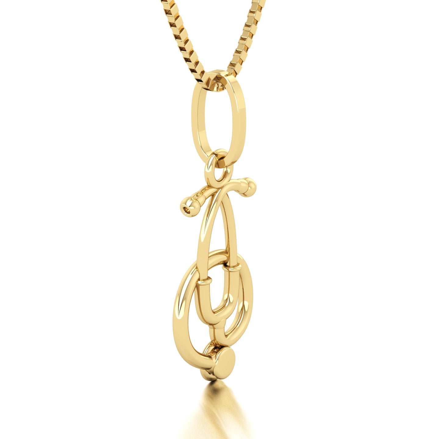 Pingente de Estetoscópio I Ouro 18k