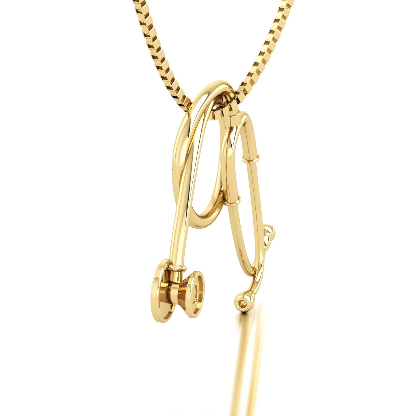 Pingente de Estetoscópio III Ouro 18k