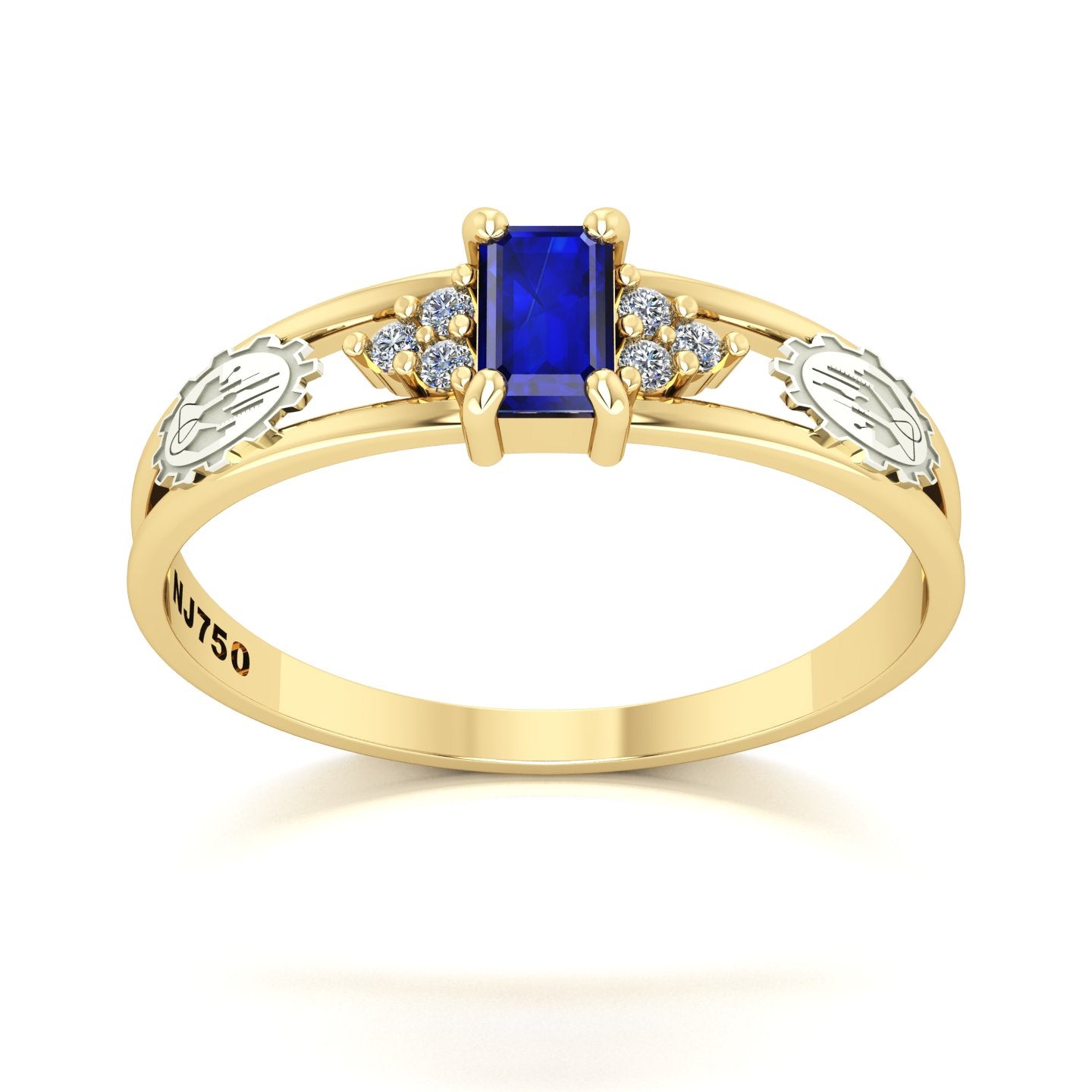 Anel de Formatura de Engenharia Química Eternus Ouro 18k