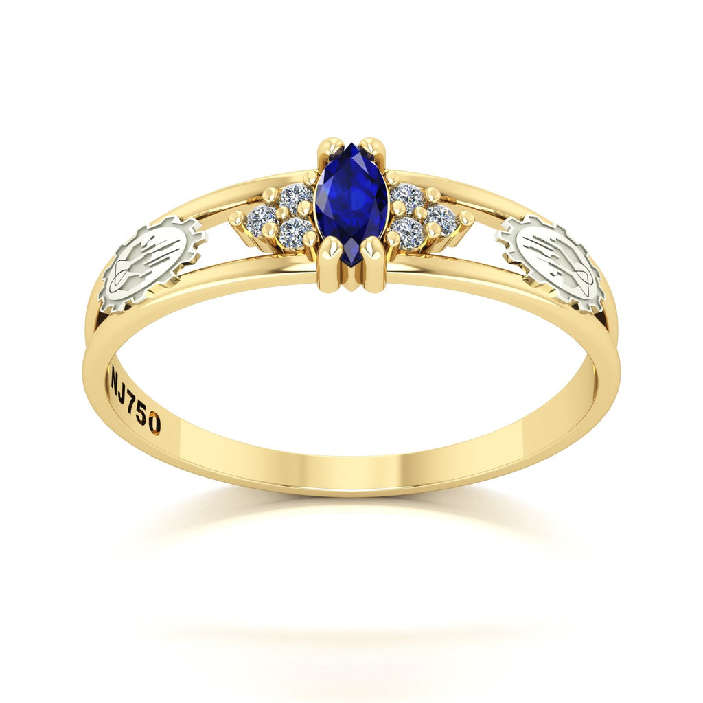 Anel de Formatura de Engenharia Química Eternus II Ouro 18k