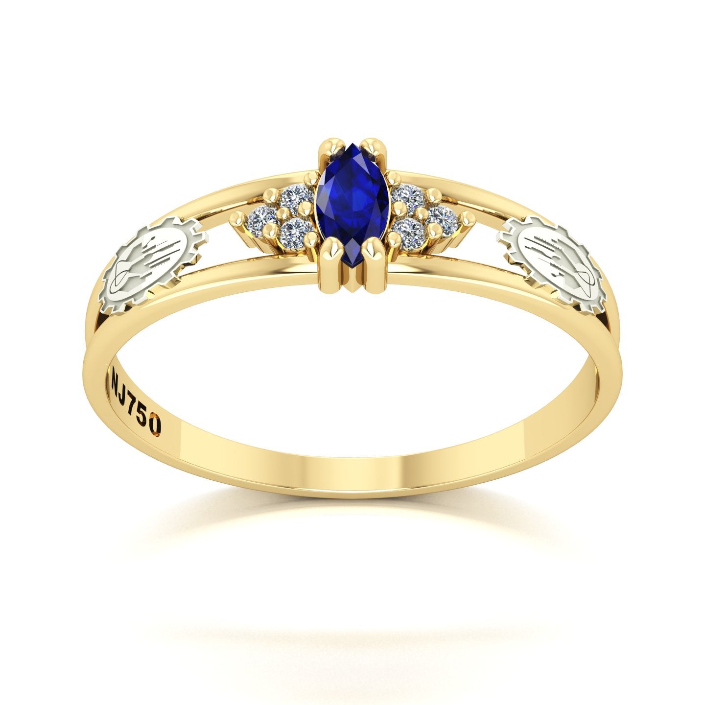 Anel de Formatura de Engenharia Química Eternus II Ouro 18k