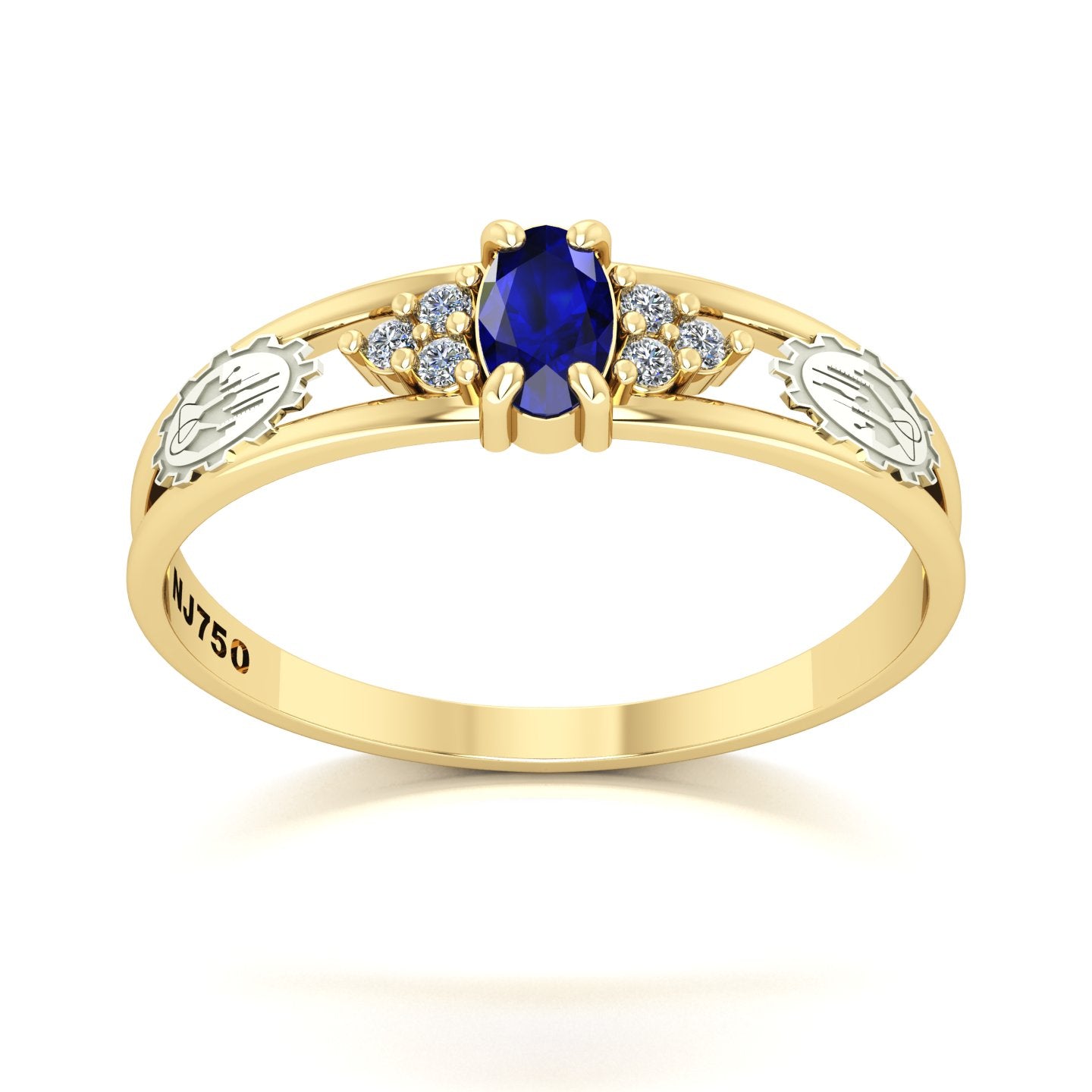 Anel de Formatura de Engenharia Química Eternus III Ouro 18k