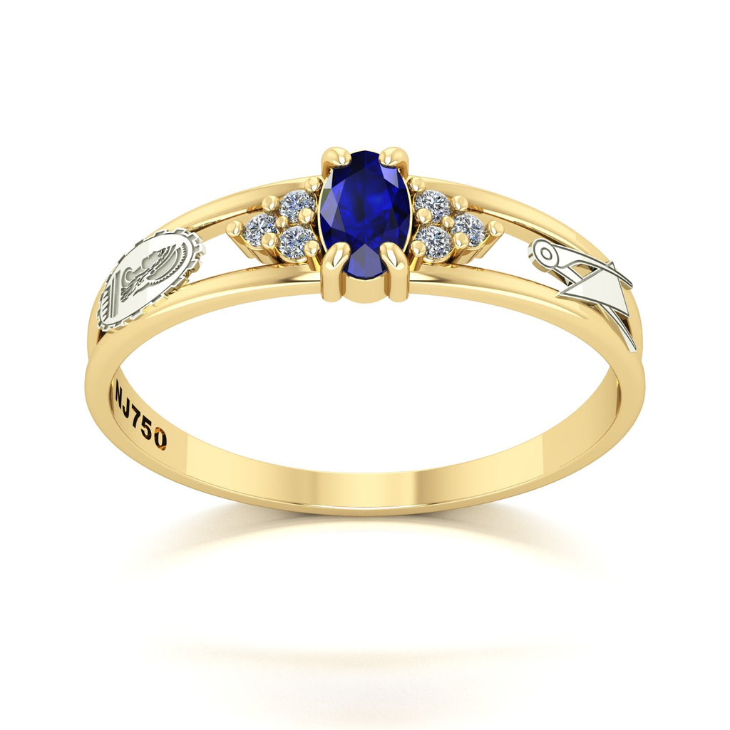 Anel de Formatura de Engenharia Civil Eternus III Ouro 18k