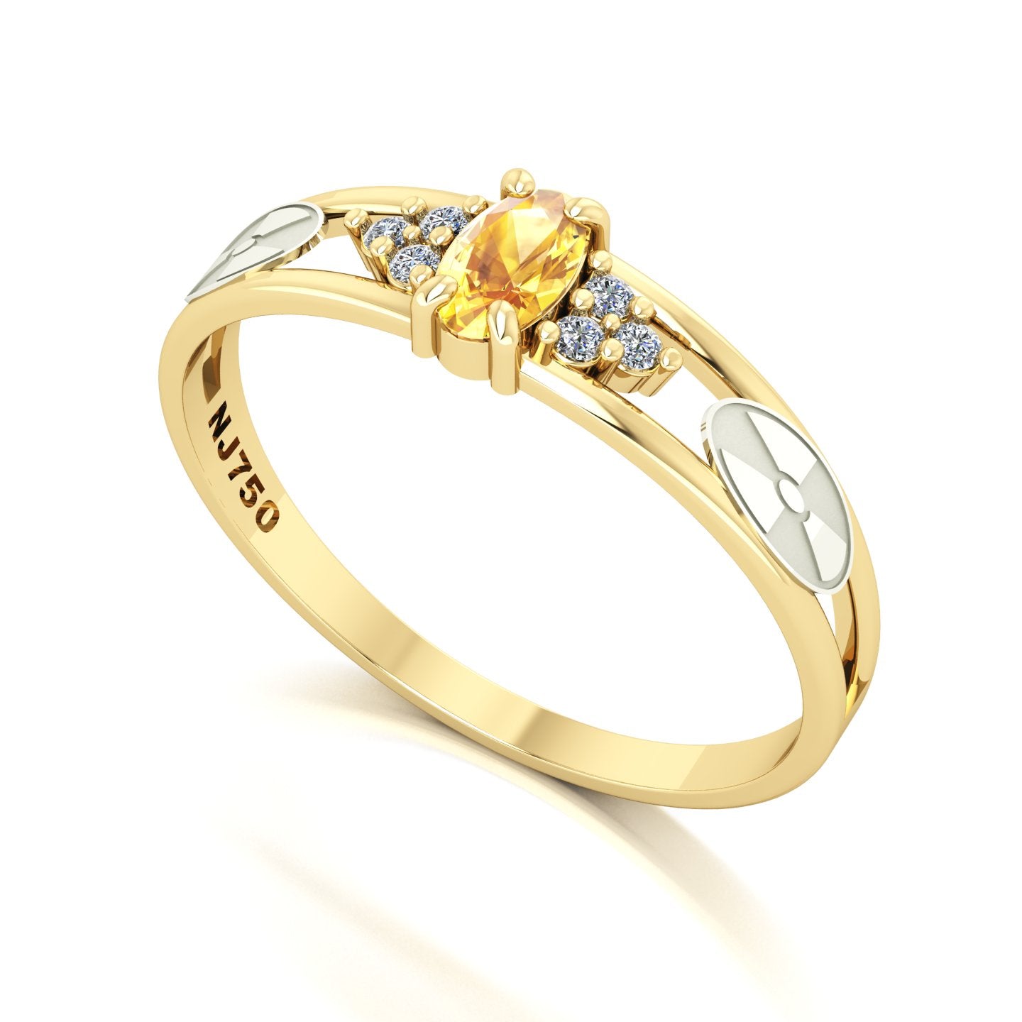 Anel de Formatura de Radiologia Eternus III Ouro 18k