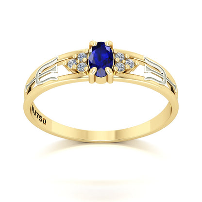 Anel de Formatura de Psicologia Eternus III Ouro 18k